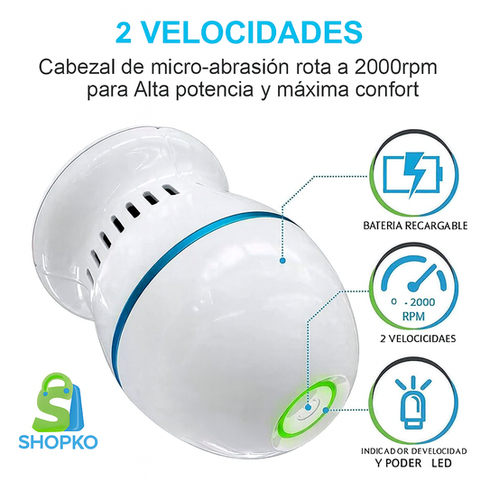 MAQUINA SACA CALLOS RECARGABLE