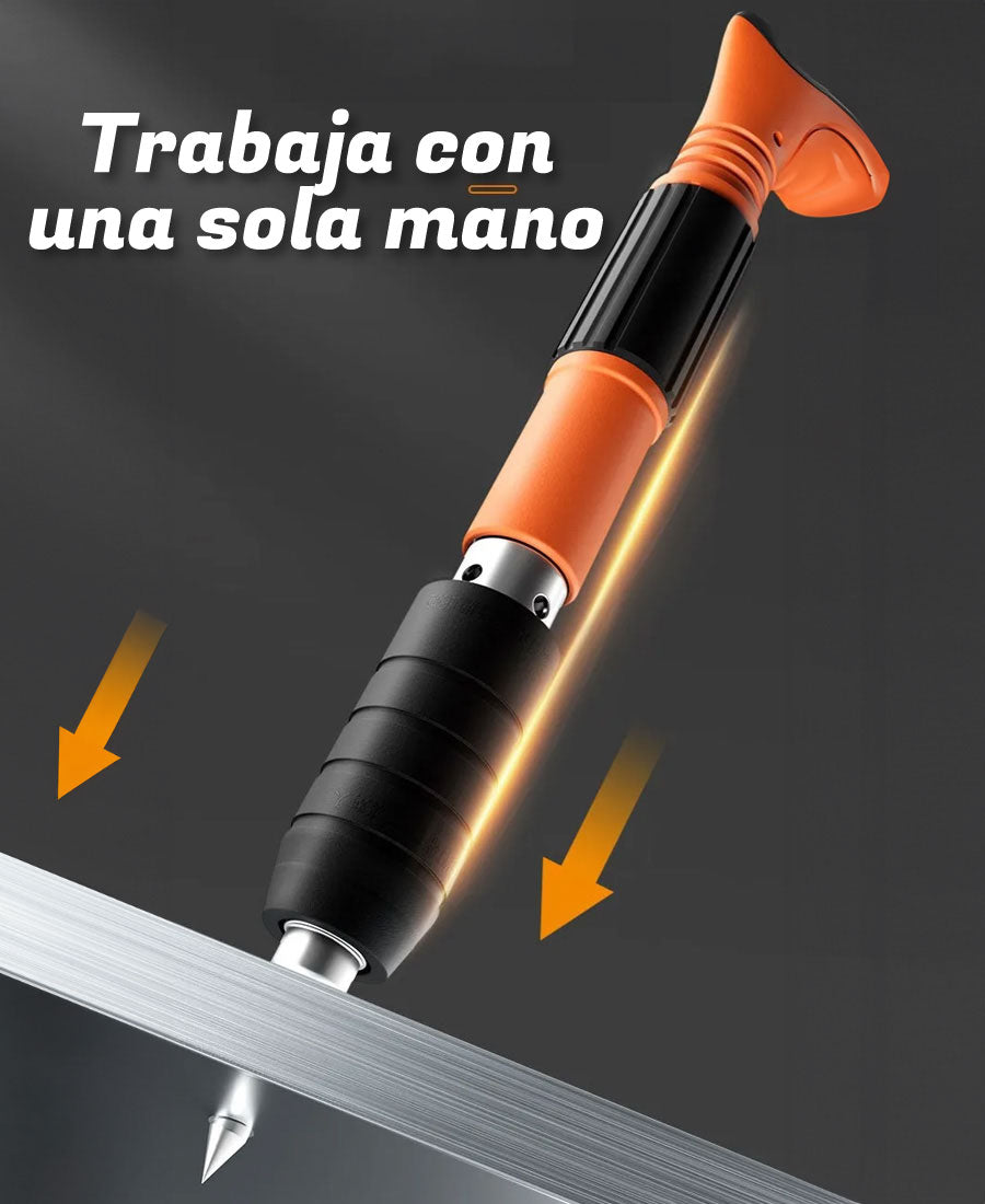 PISTOLA REMACHADORA STEELSHOT CON 50 CLAVOS
