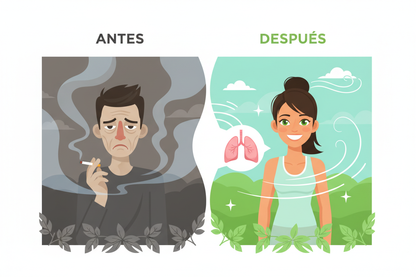 Antes y después de usar parche antitabaco One Depot