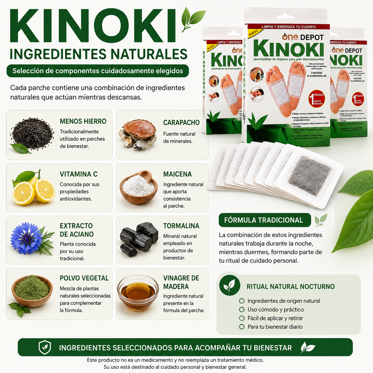 KINOKI - Ingredientes